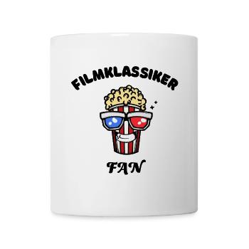 Popcorn Movies Statement Filme Filmabend Kino - Tasse - Weiß - Vorne