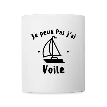 Je peux pas j ai voile n - Mug blanc - blanc - Devant