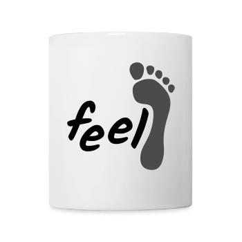 feel barefoot; Feel barefoot (2-colored) - Mug - white - Front
