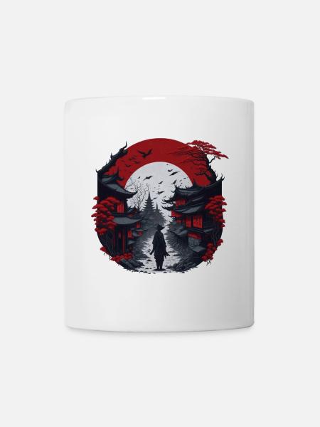 asiatisches Dorf - Tasse - Weiß