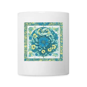 Fleur - Mug blanc - blanc - Devant