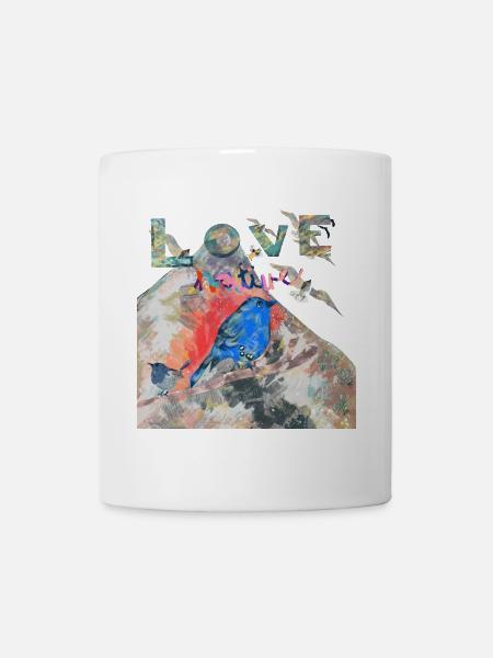 LIEBE DIE NATUR - Tasse - Weiß