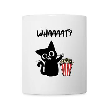 Cat Popcorn Movies Movies Cinema Night Theatre - Mug blanc - blanc - Devant