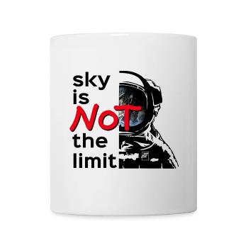 sky is Not the limit black - Tasse - Weiß - Vorne