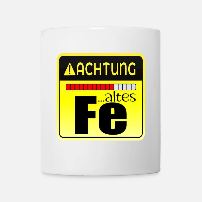 Geburtstagsgeschenk - Altes Eisen Chemie - Tasse - Weiß