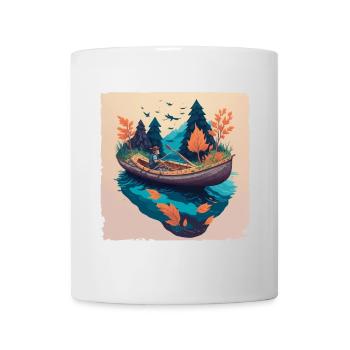 Fantastic angler in autumn - Mug - white - Front