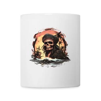 Pirate du crâne - Mug blanc - blanc - Devant