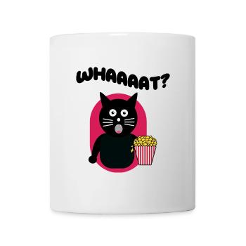 Popcorn Kino Theater Streaming Katze Movie Night - Tasse - Weiß - Vorne