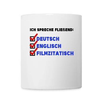 Filme Movies Kinoabend Statement Binge Watching - Tasse - Weiß - Vorne