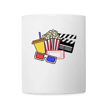 Regarder le film Déclaration du film Cineaste Cinema Night - Mug blanc - blanc - Devant