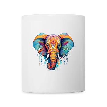 colorful elephant - Mug - white - Front