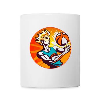 Volleyball Spiel - Tasse - Weiß - Vorne