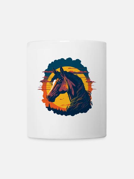Portrait of a horse - Mug - white