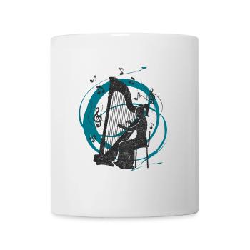 Harfenklänge - Tasse - Weiß - Vorne