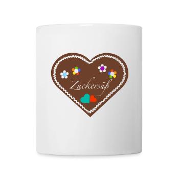 "Jahrmarkt-Liebe" Zuckersüß div - Tasse - Weiß - Vorne