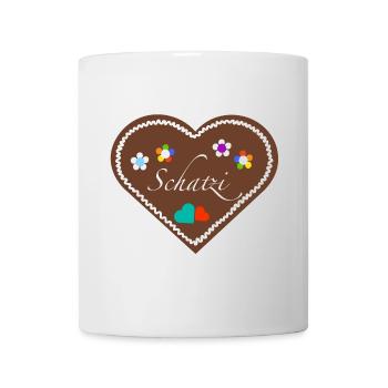 "Jahrmarkt-Liebe" Schatzi div - Tasse - Weiß - Vorne