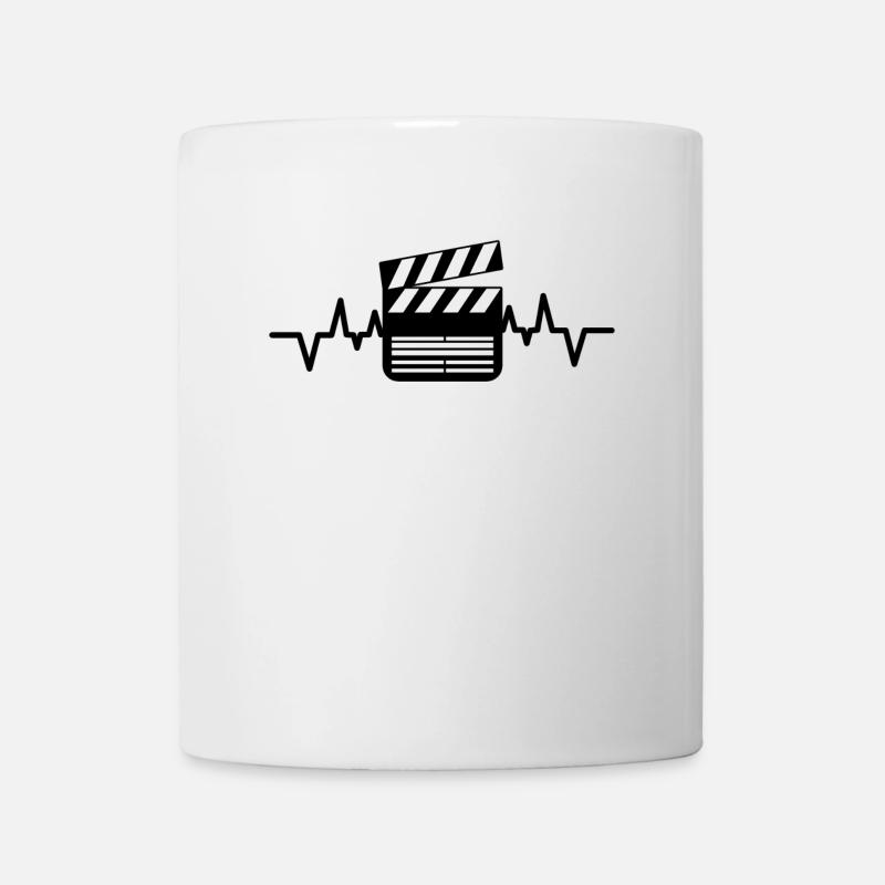 Soirée cinéma Kinoabend Cinéma Dvd Abend - Mug blanc - blanc