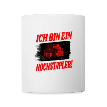 Gabelstapler Design - Tasse - Weiß - Vorne