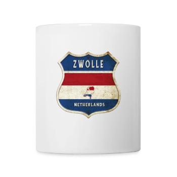 Zwolle Niederlande Wappen Design - Tasse - Weiß - Vorne