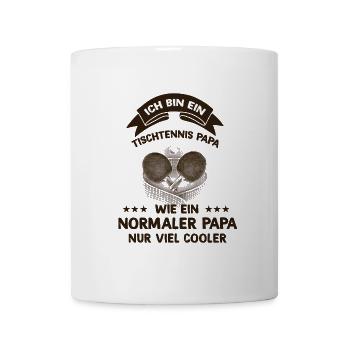 Ich bin ein Tischtennis Papa - Tasse - Weiß - Vorne