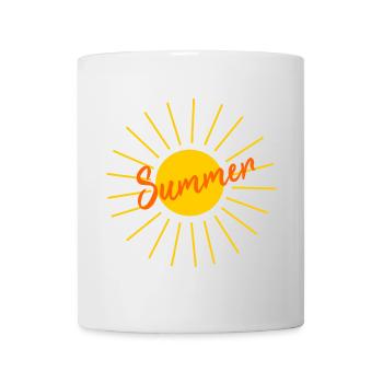 Plage d’été du soleil - Mug blanc - blanc - Devant