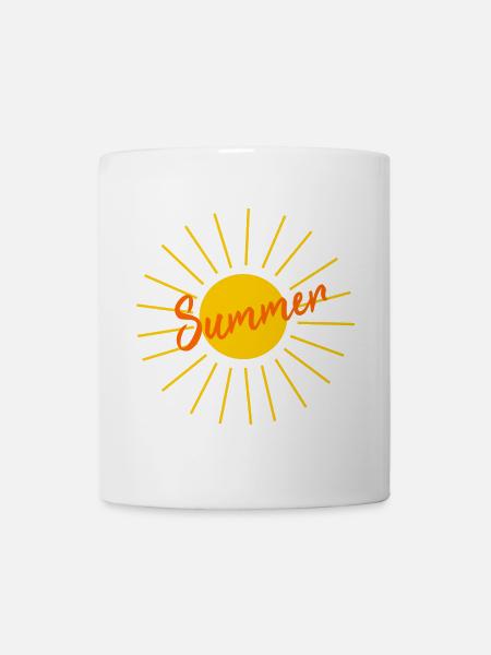 Sonne Sommer Beach Urlaub T-shirt - Tasse - Weiß
