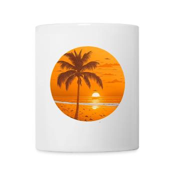 Sonnenuntergang - Tasse - Weiß - Vorne