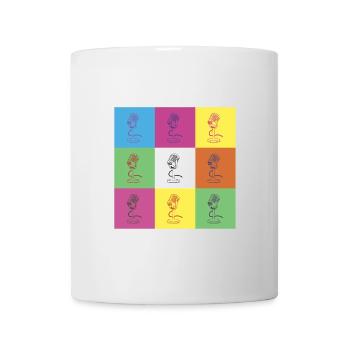 Mikrofon Design - Tasse - Weiß - Vorne