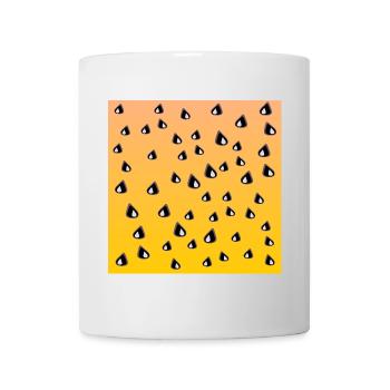 Motif de pastèque jaune LÉGUMES MANGEANT DES GRAINES - Mug blanc - blanc - Devant