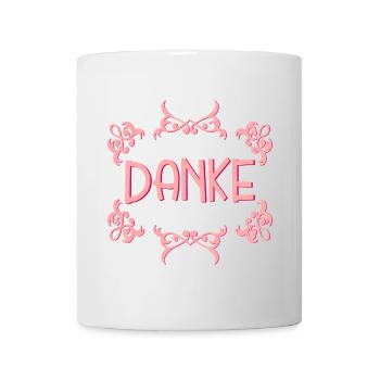 Dankeschöngeschenke DANKE SPRÜCHE - Tasse - Weiß - Vorne