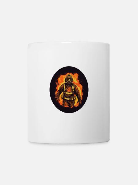 Firefighter for life white - Mug - white