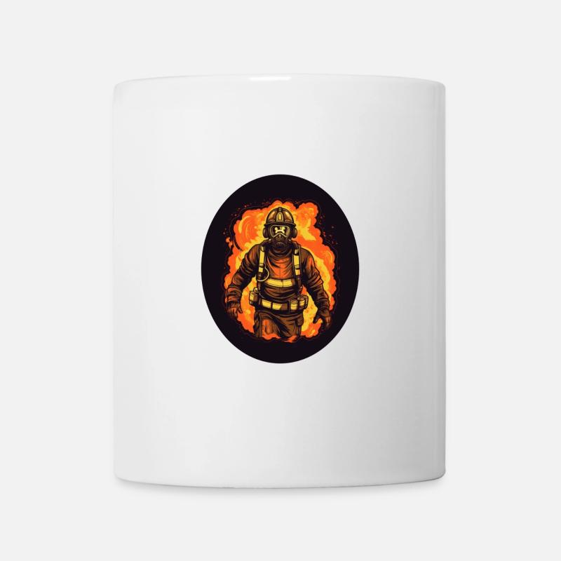 Firefighter for life white - Mug - white