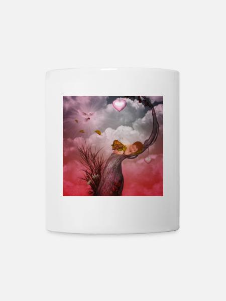 Nettes schlafendes Feenbaby. - Tasse - Weiß