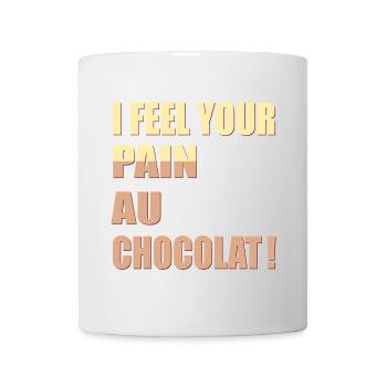 Schokoladen Brötchen Frankreich England - Tasse - Weiß - Vorne