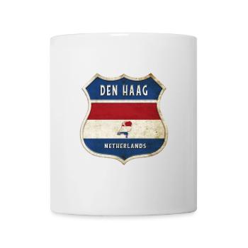 The Hague Netherlands flag coat of arms design - Mug - white - Front