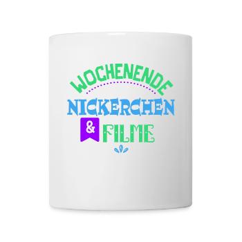 Cineast Binge Watching Movies Theater Statement - Tasse - Weiß - Vorne
