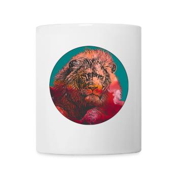 Magnificent lion - Mug - white - Front