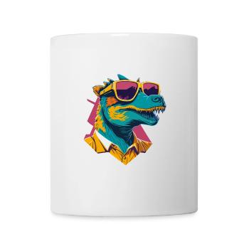 Dino Cool: Retro Ornithopods T-Shirt - Mug - white - Front
