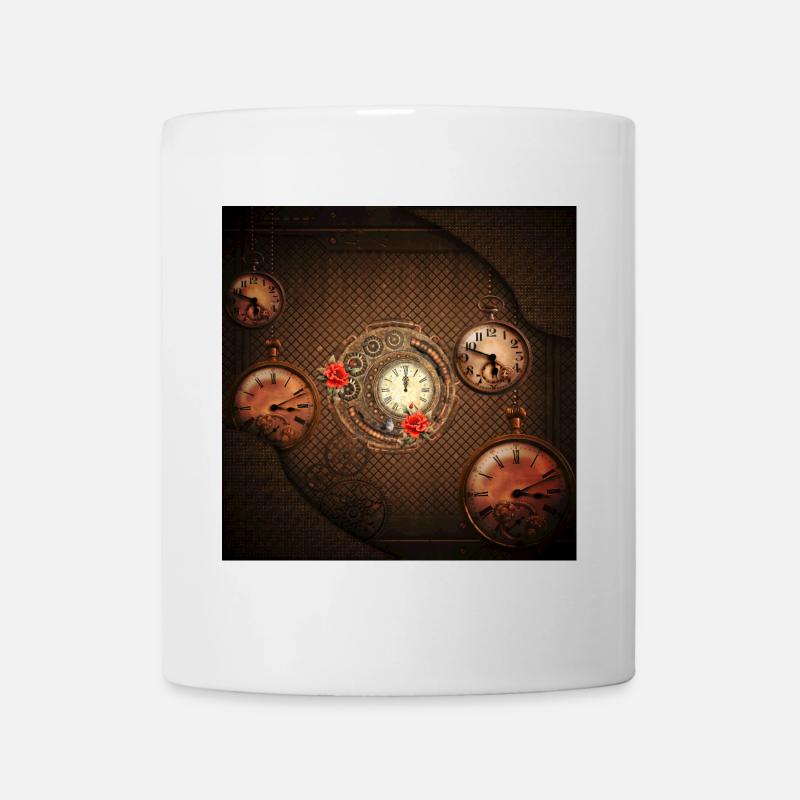 Merveilleuse montre steampunk - Mug blanc - blanc