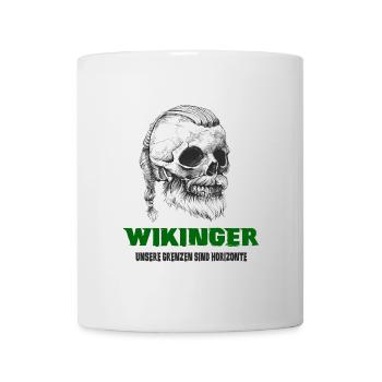 Wikinger Totenkopf Design - Tasse - Weiß - Vorne