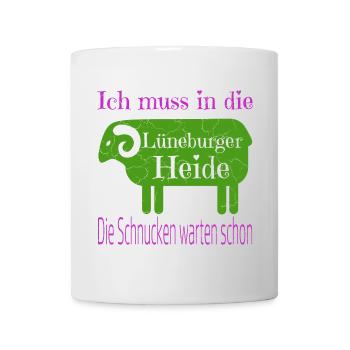 Lüneburger Heide Motiv - Tasse - Weiß - Vorne