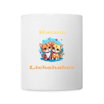 Katzenliebhaber - Tasse - Weiß - Vorne
