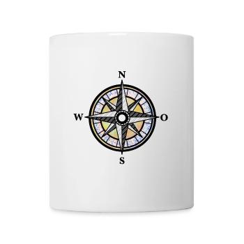 Kompass | Dein Wegweiser | Geschenkidee - Tasse - Weiß - Vorne