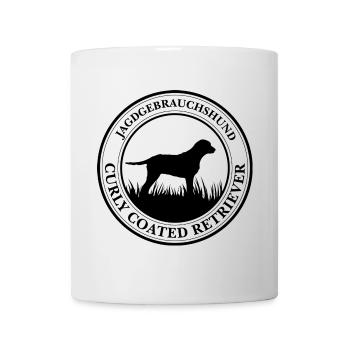 Curly Coated Retriever Jagdgebrauchshund Wilsigns - Tasse - Weiß - Vorne