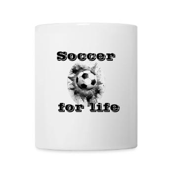 Soccer for life - Tasse - Weiß - Vorne