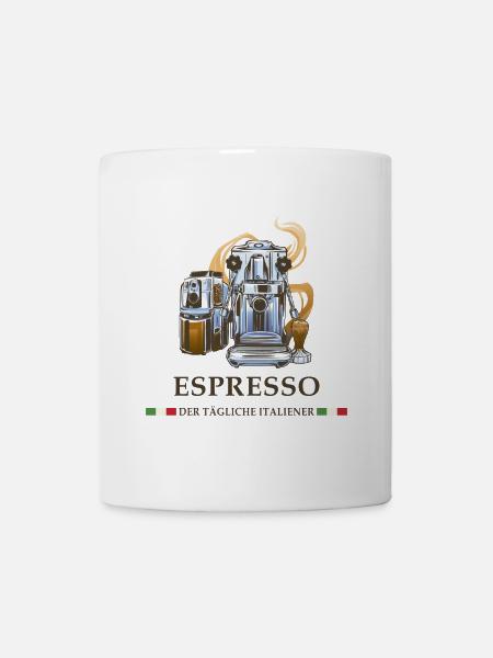 Espresso Italien Design - Tasse - Weiß