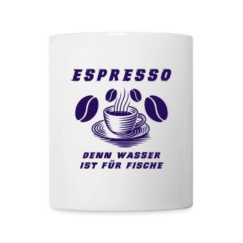Espresso Design - Tasse - Weiß - Vorne