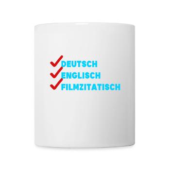 Film Schauen Movies Streaming Theater Statement - Tasse - Weiß - Vorne