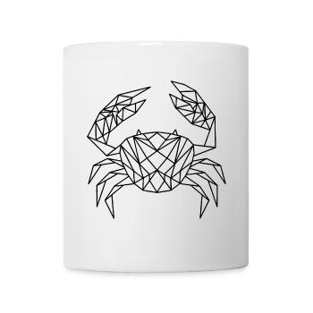 Geometric Crab - Krabbe geometrisch - Tasse - Weiß - Vorne