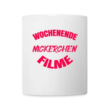 Movie Night Theater Movies Statement Dvd Abend - Tasse - Weiß - Vorne